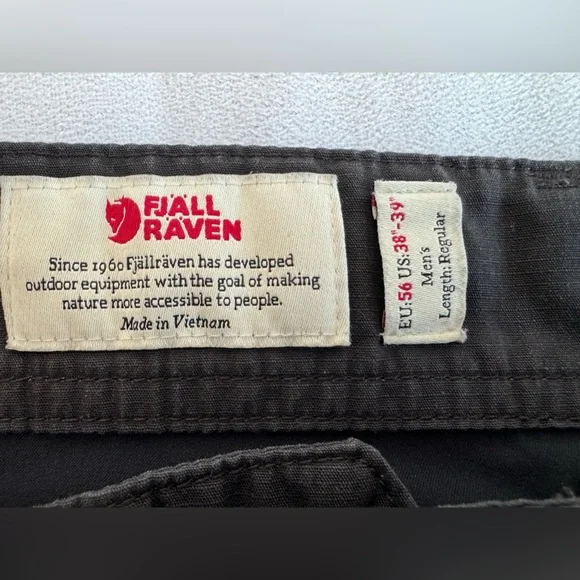 Fjallraven Vidda Pro Ventilated Trousers Men 38 black gray wind water resistant - Picture 3 of 14